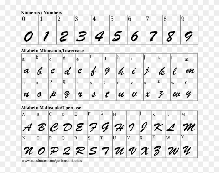 Font Details Ge Brush Strokes - Fonte Eras Clipart