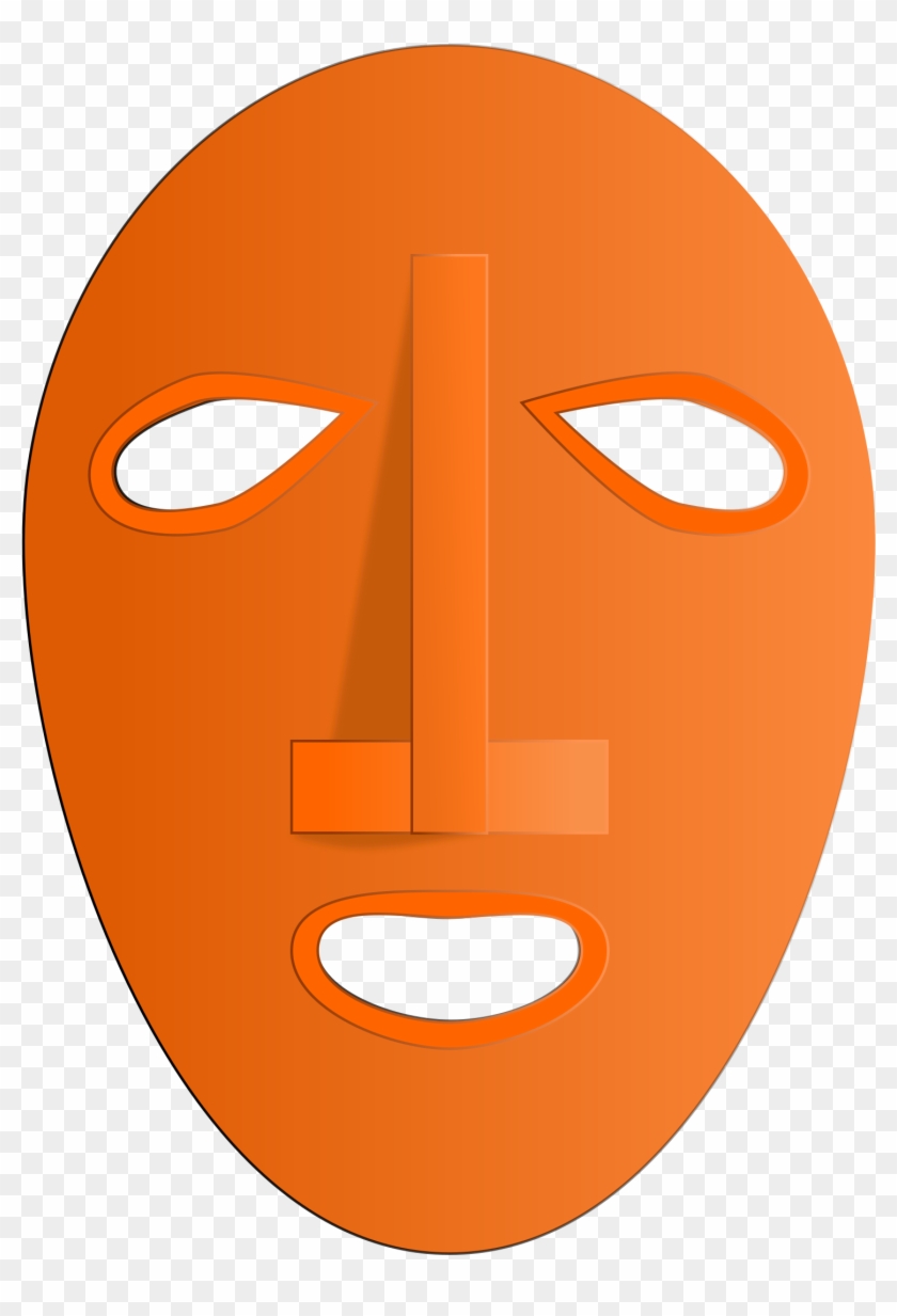 Cartoon African Mask Clipart