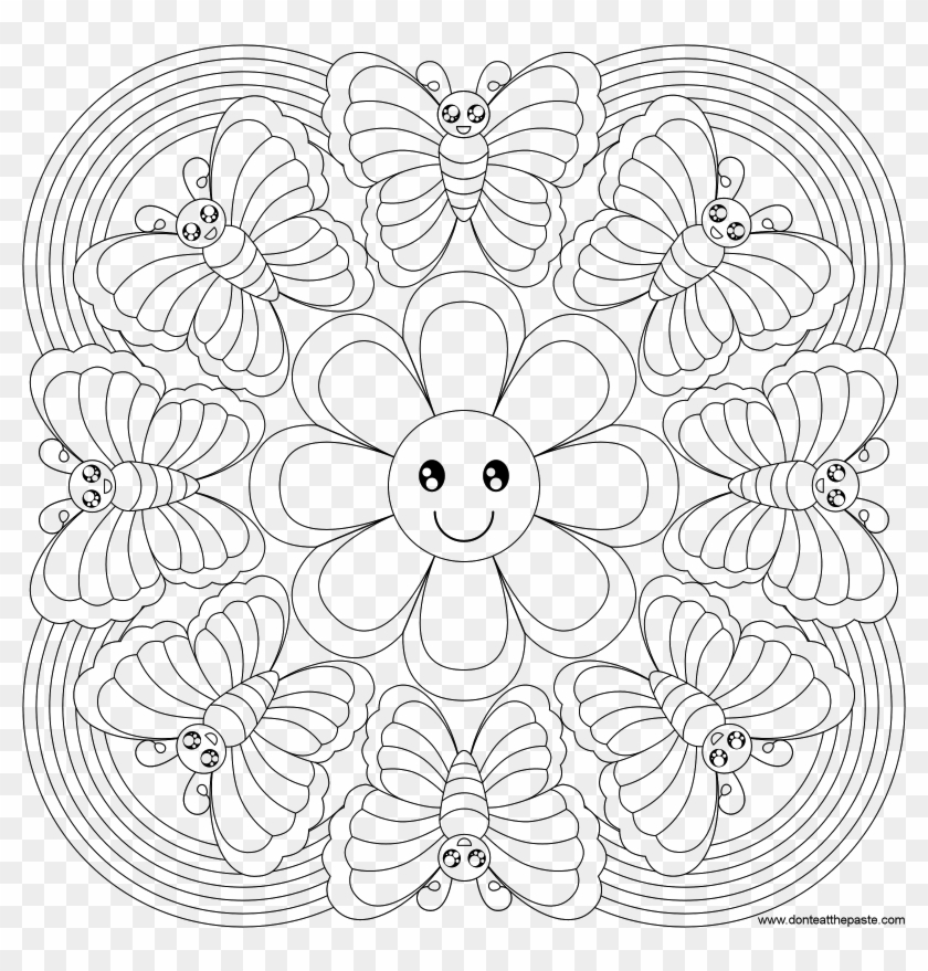 Png Library Library Brilliantandala Coloring Pages - Мандала Для Детей Clipart #3473201