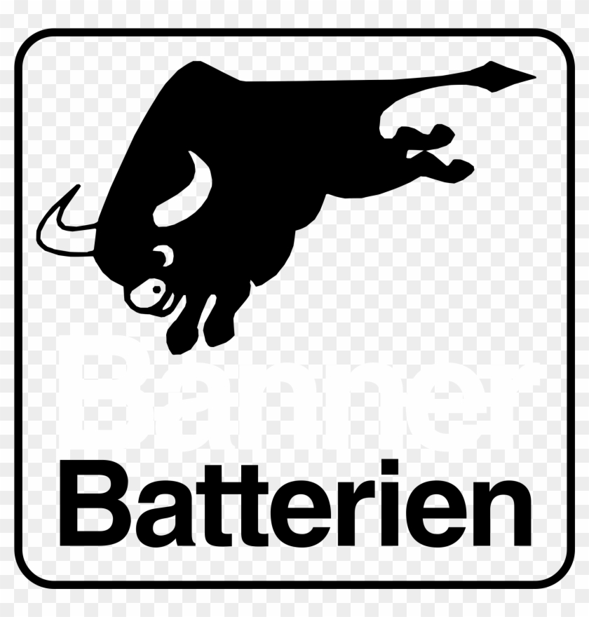 Banner Batterien Logo Black And White Clipart