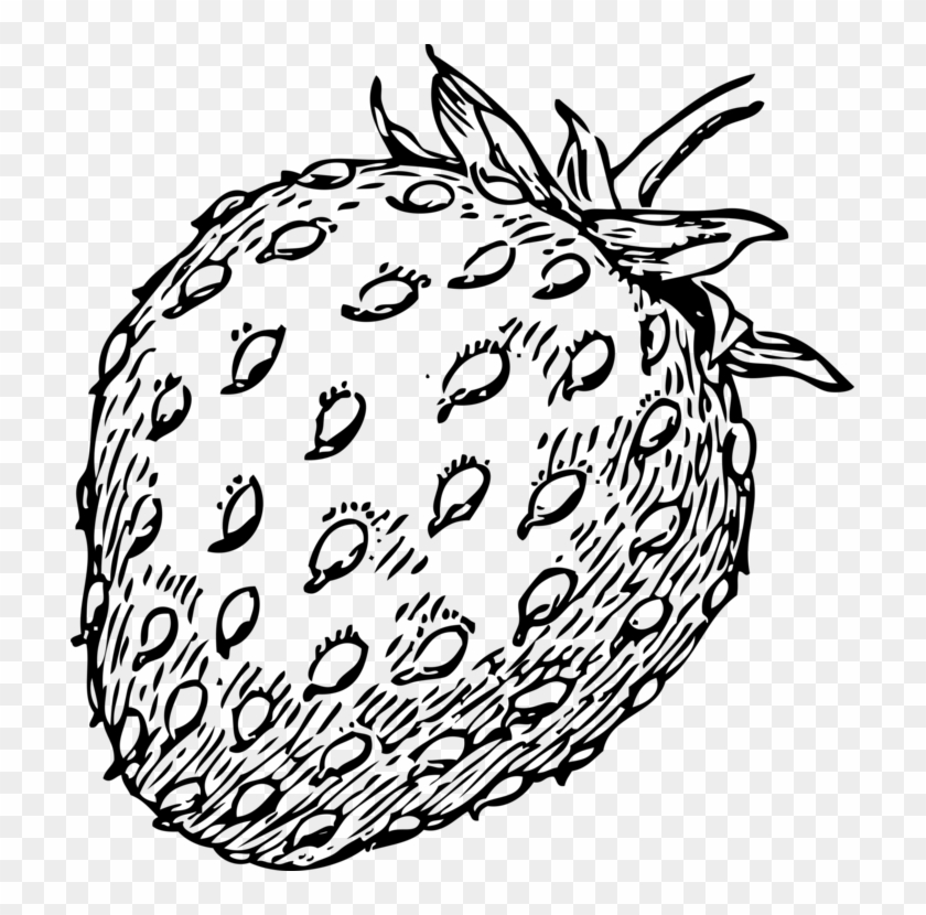 Drawing Geometric Pineapple - Strawberry Clip Art - Png Download