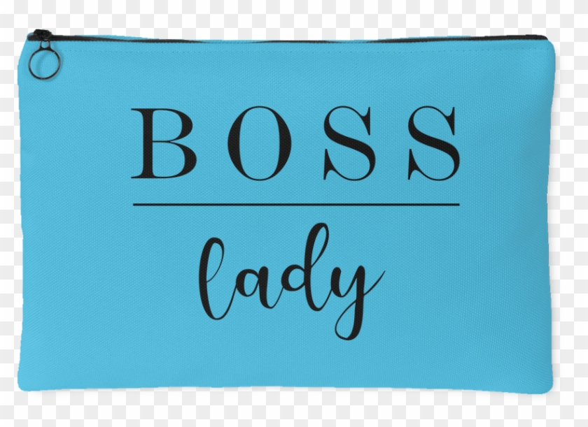 Boss Lady Team Gift Accessory Pouch Makeup Case Lash - Calligraphy Clipart
