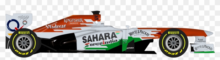 2013 F1 Cars Wearing Retro Liveries - Racing Point Force India Logo Clipart