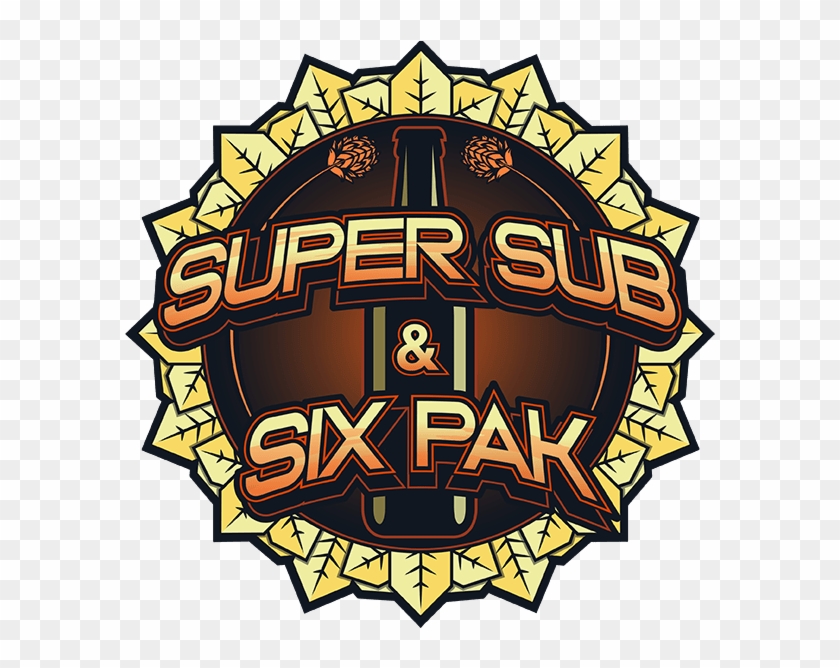 Super Sub And Six Pak Logo - Illustration Clipart