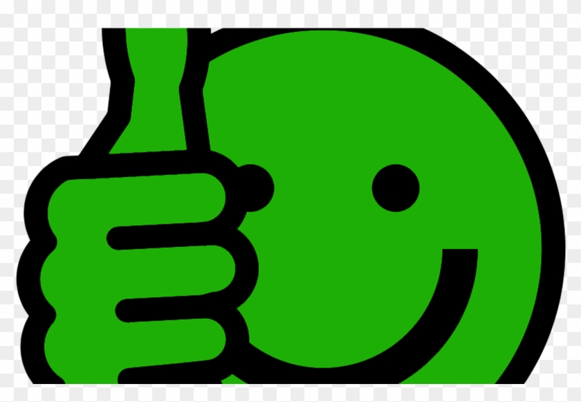 Thumbs Up Smiley Cliparts Co - Green Thumbs Up Emoji - Png Download