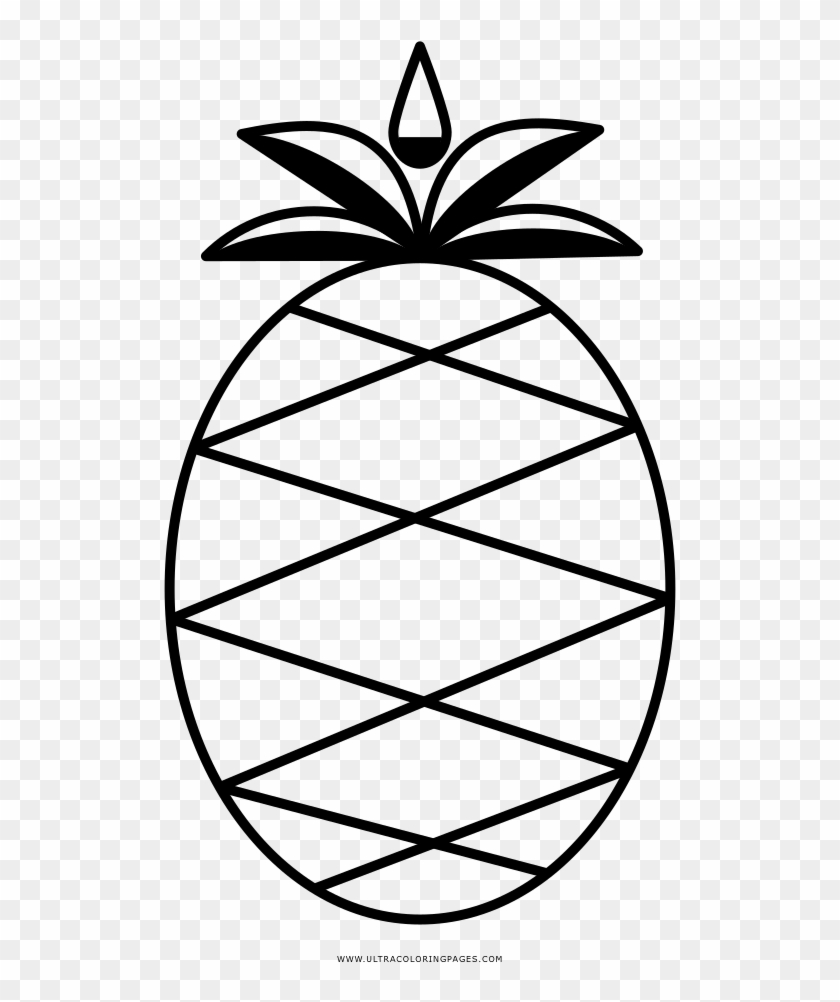 Pineapple Coloring Page - Desenhos De Pascoa Clipart #3474154