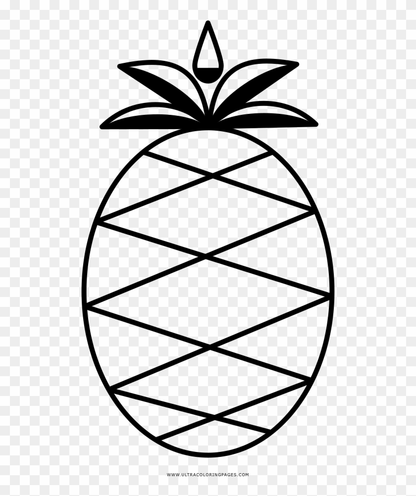 Pineapple Coloring Page - Desenhos De Pascoa Clipart