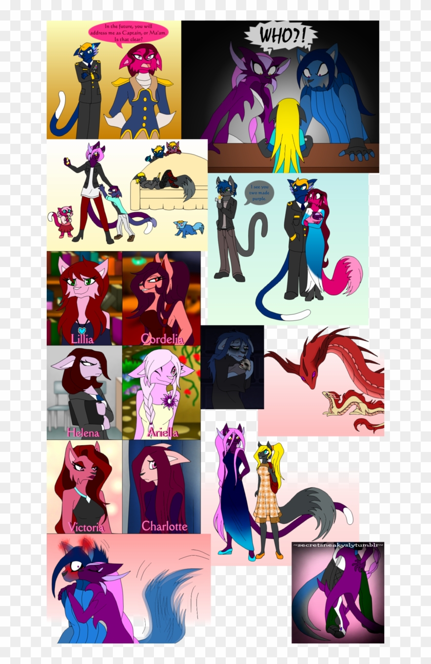 Drawing Collages Tumblr - Seeraphine Fiora Birds Of A Feather Clipart