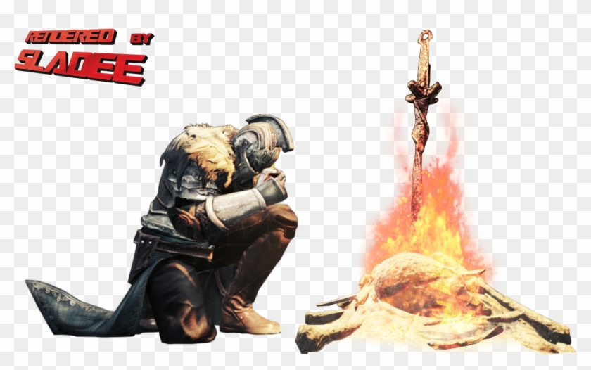 Dark Souls Iii Demon - Dark Souls Sitting Bonfire Clipart