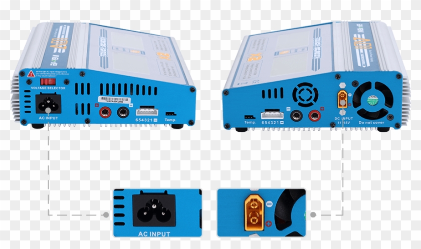 Ev-peak Ad1 10a Rc Balance Charger Ac Dc - Ad1 Twin Charger Clipart