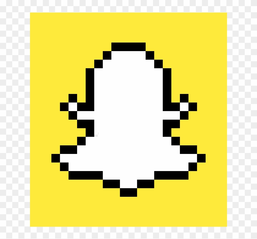 Snapchat Pixel Art - Social Media Pixel Art Clipart