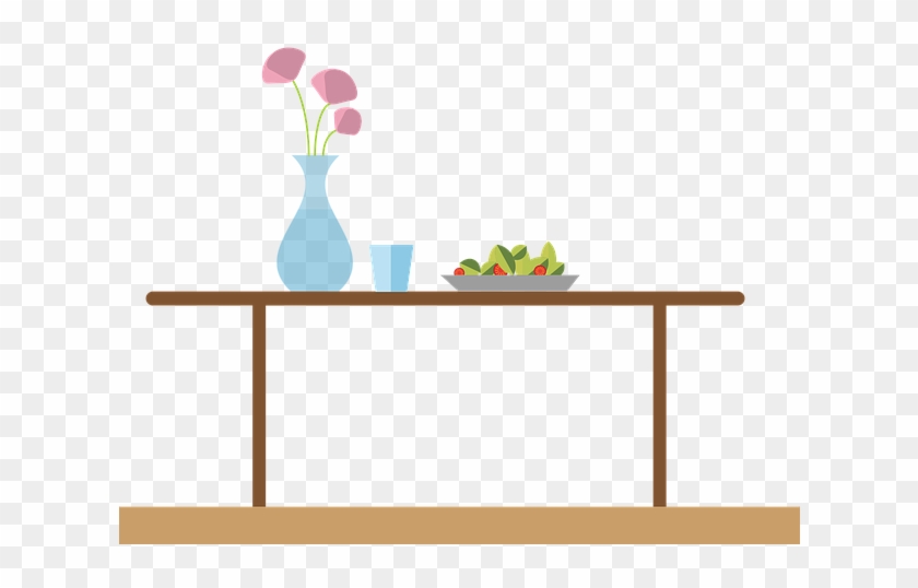 Table Eat Salad Gastronomy Cook Food Avocado - Table Clipart