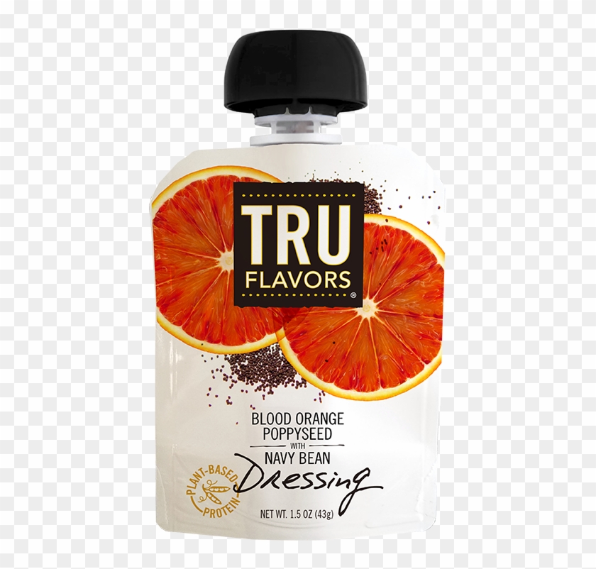Tru Flavors Dressings Blood Orange Poppyseed With Navy - Tru Flavors Dressing Clipart #3475816