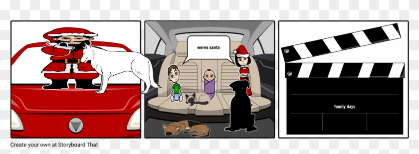 Santa - Ponyboy And Randy Car Conversation Clipart