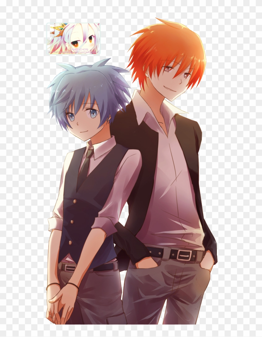Nagisa,karma Render By Totoro-gx - Akabane Karma And Shiota Nagisa Clipart #3477495