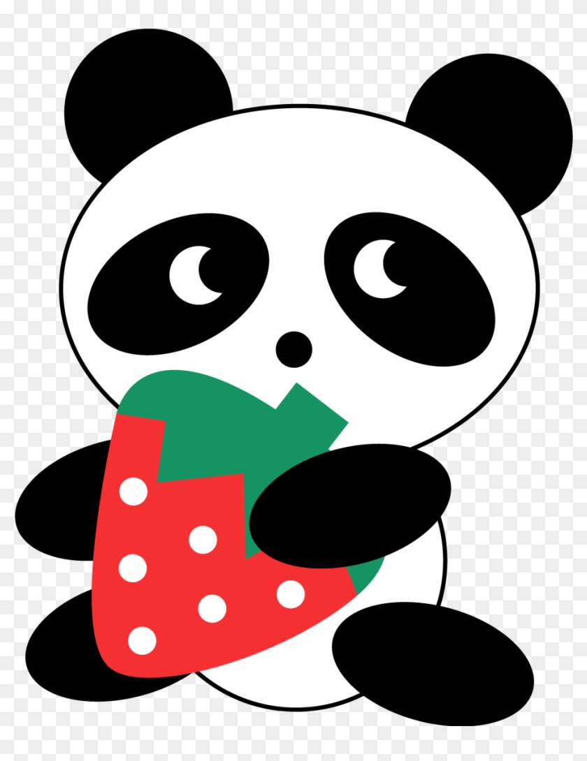 Anime Shoujo Pngs De Pandas Kawaii - Cute Panda Clipart
