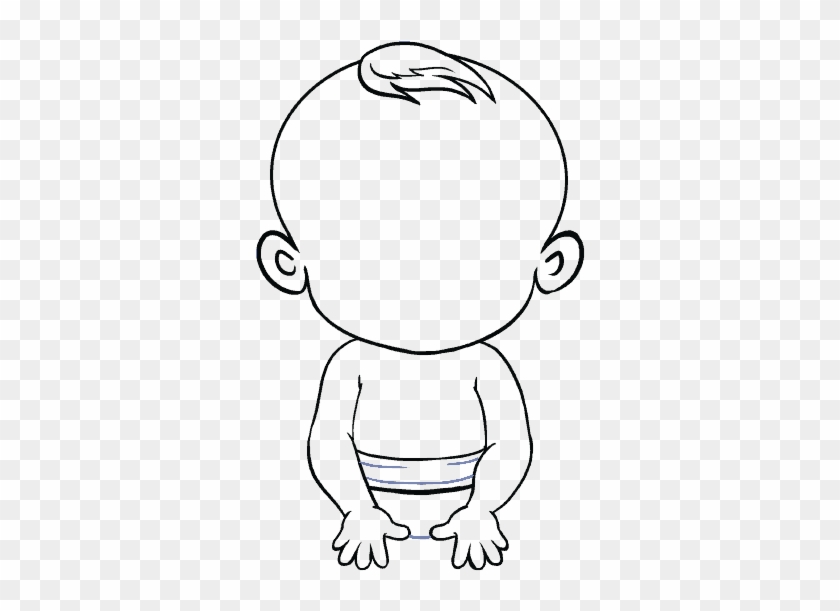 Png Freeuse Download Drawing Child Little Baby - Draw A Baby Easy Clipart