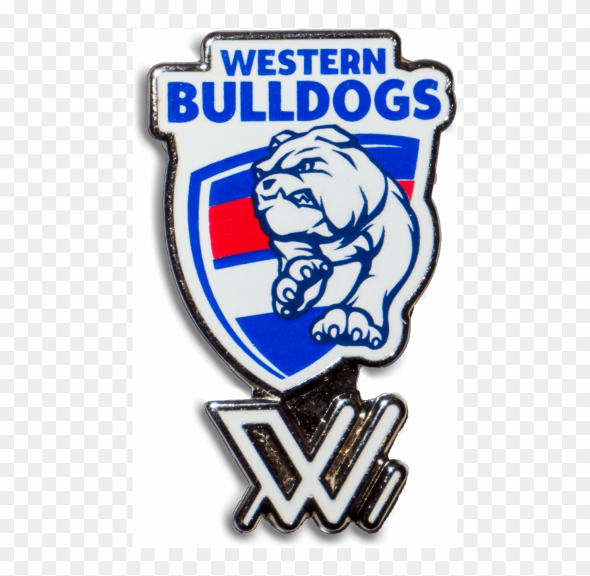 Western Bulldogs Aflw Logo Pin - Western Bulldogs Logo 2015 Clipart #3478090