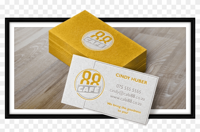 Cafe88 Business Card Stack - Graphic Design Clipart