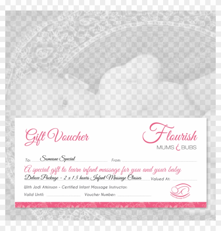 Deluxe Gift Voucher Flourish - Wedding Invitation Clipart #3478922