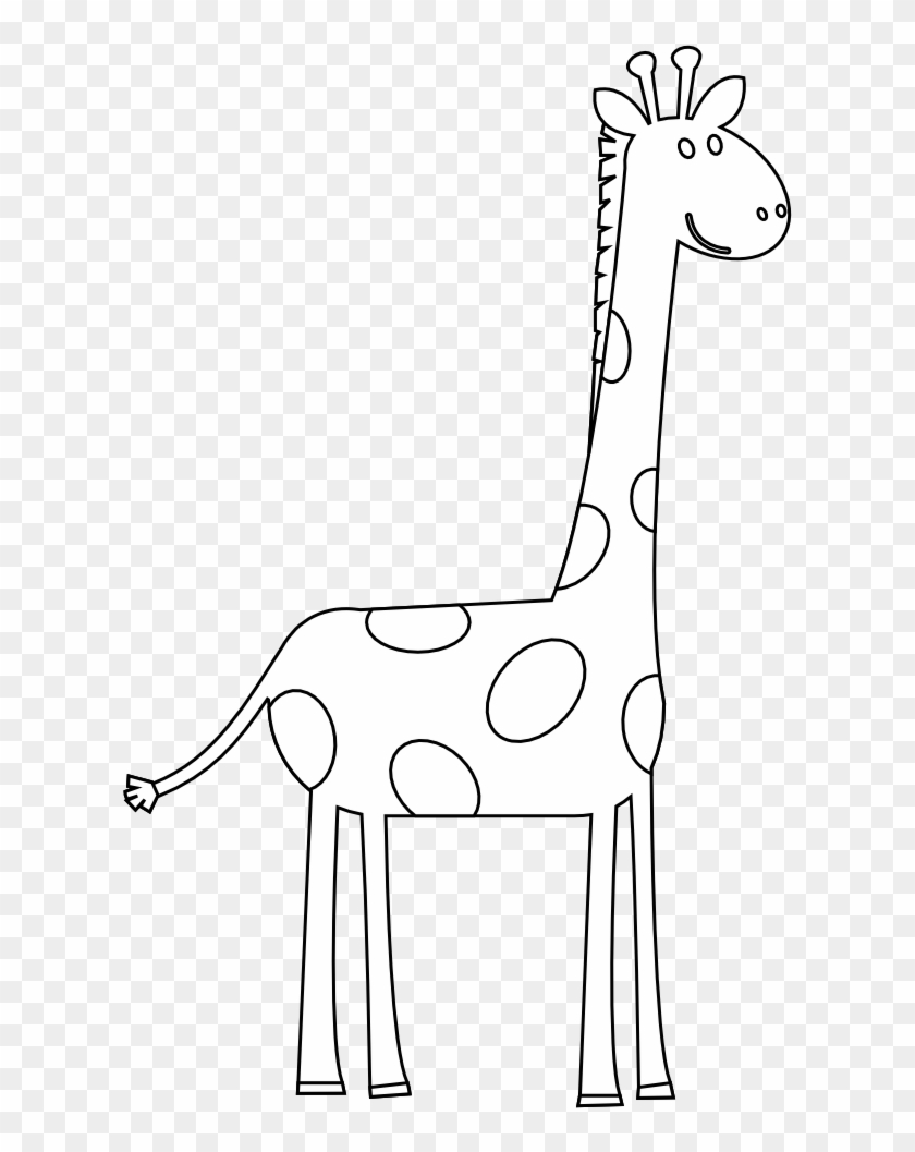 Colorful Animal Giraffe Black White Line Art 999px - Clip Art - Png Download #3479219