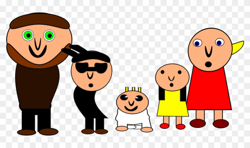 Family Cartoon Pictures Free Download Clip Art Free - Famille De 5 Personnes - Png Download #3479922