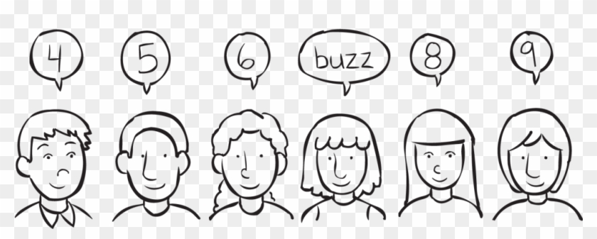 Buzz - Buzz Number Game Clipart
