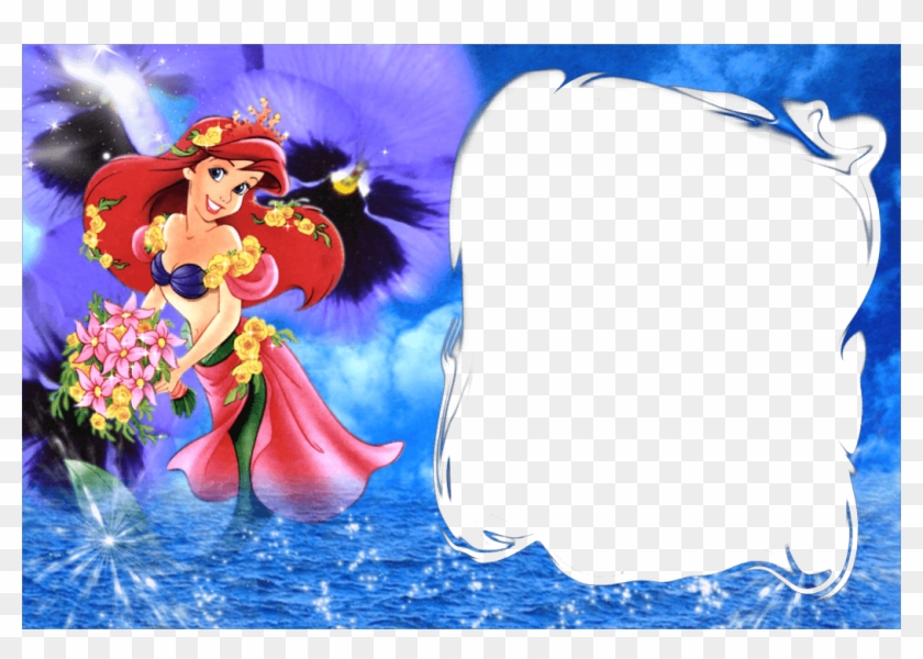 Marco De Foto La Sirenita - Disney Frame Clipart #3480409