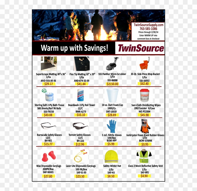 2014 February Safety Supply / Janitorial Supply Deals - Safety Supplies Sales Flyer Clipart #3480460