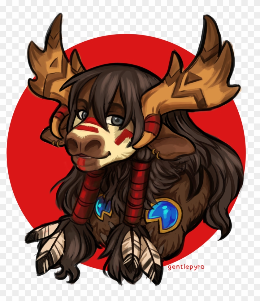 Wow Highmountain Tauren Druid Female Clipart