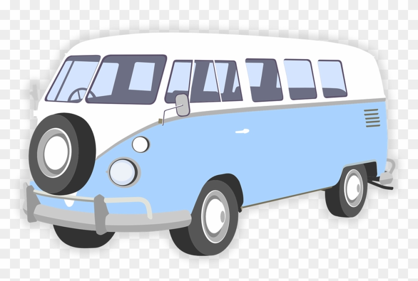 Volkswagen Bus Minibus Van Vintage Old Style - Kleinbus Clipart - Png Download