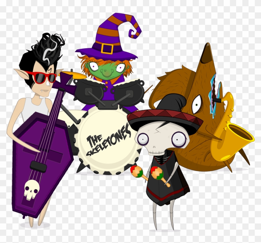 Felipe Femur And The Skeletones - Cartoon Clipart #3481073