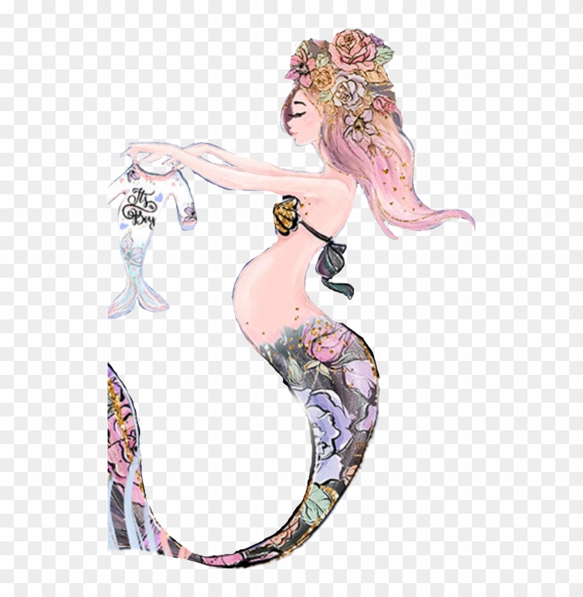Sirenita Sticker - Illustration Clipart #3481165