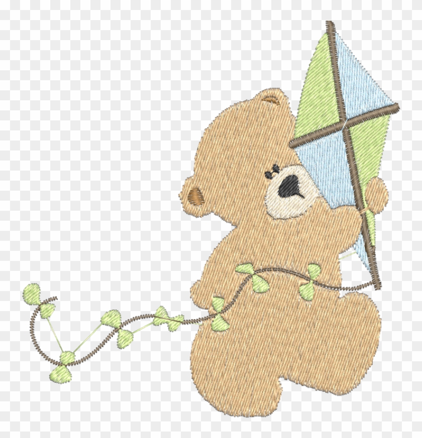 Urso Com Pipa Png , Png Download - Ursinho Com Pipa Png Clipart #3481841