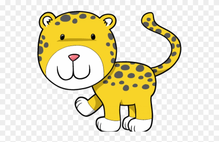 Cheetah Clipart Face - Cartoon Cheetah - Png Download