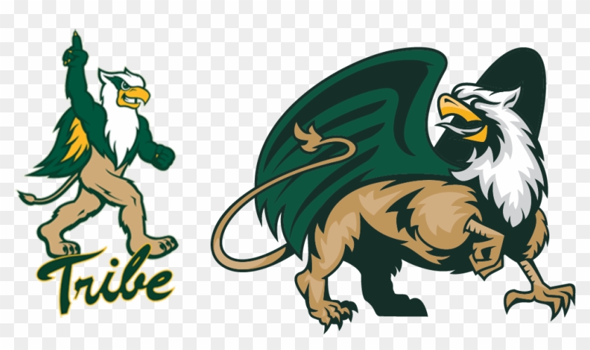 Was With The Old Block Wm With Feather - Griffin William And Mary Logo Clipart