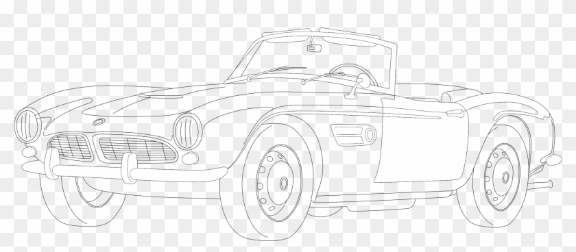 This Free Icons Png Design Of Bmw 507 Outline - Cast A Fishing Line Clipart