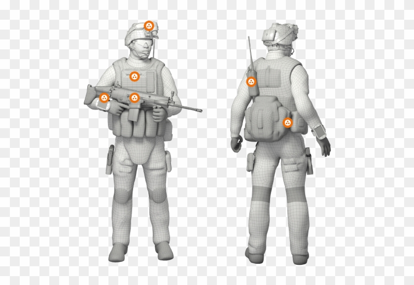 Cannon Soldier-worn Applications - Soldier Clipart #3482719