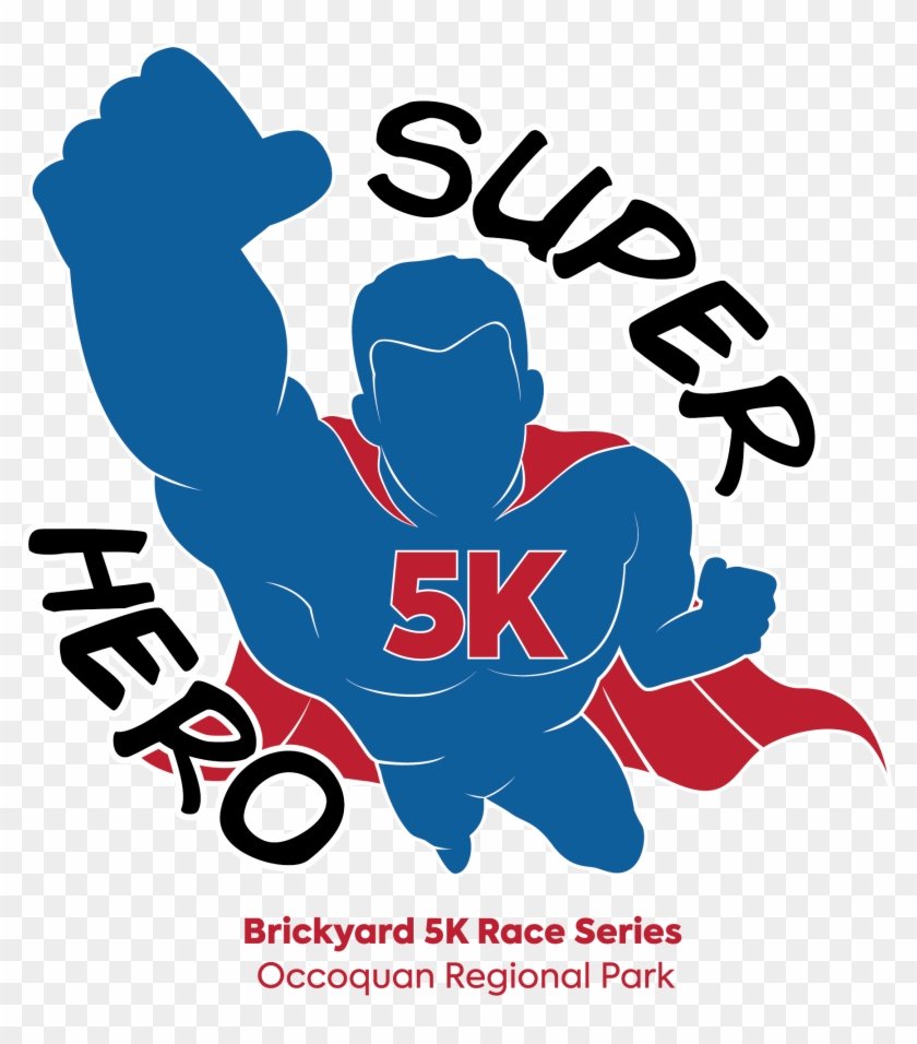 Super Hero 5k Logo - Poster Clipart #3482720