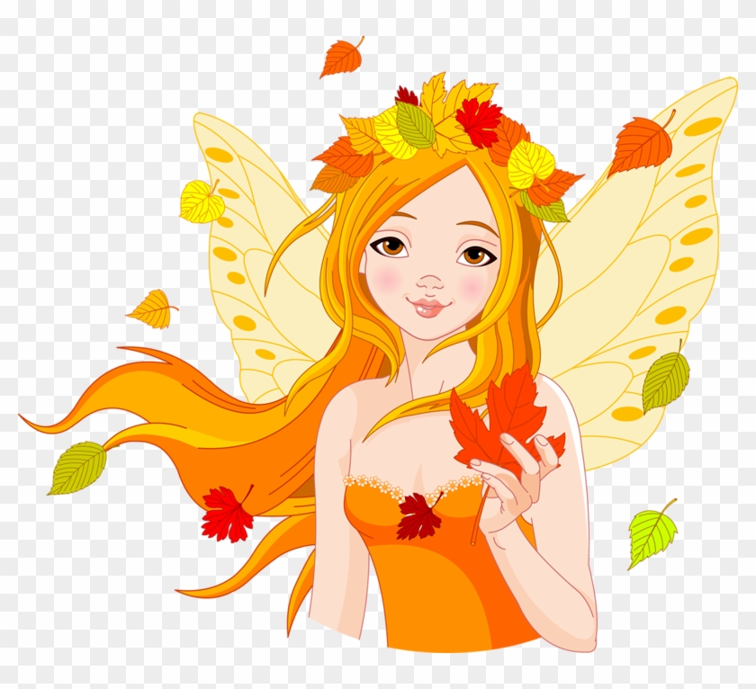 Tubes Automne Ecrire Un Nouvel Article Autumn Fairy, - Golden Fairy Cartoon Clipart #3482723