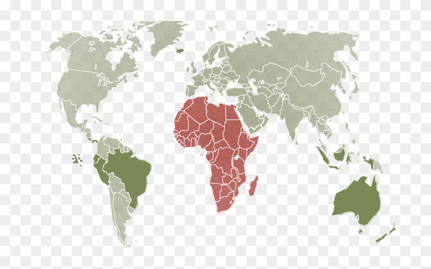 South America - Population Density Western Hemisphere Clipart #3482919