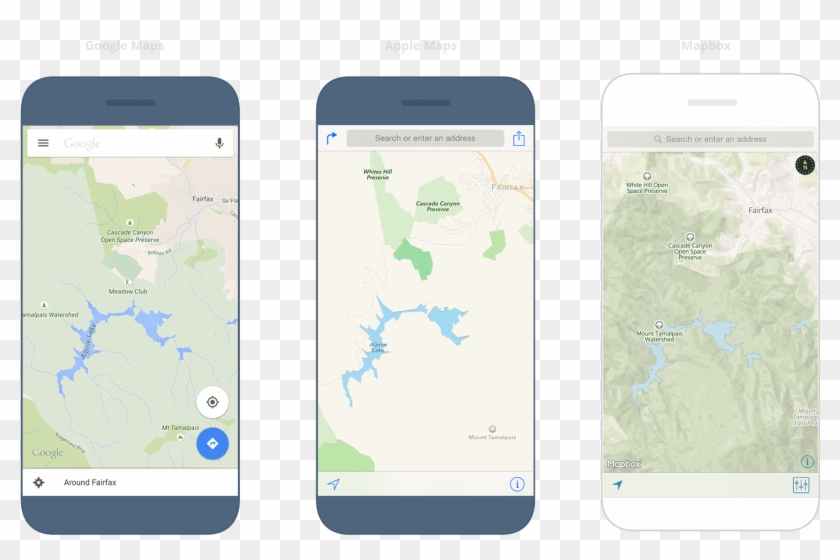Alpine Lake, California - Mapbox Ios Clipart