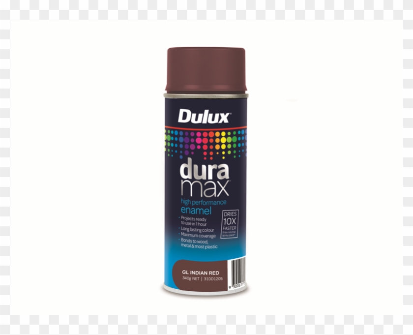 Dulux Duramax 340g Gloss Indian Red Spray Paint - Dulux Satin Black Clipart