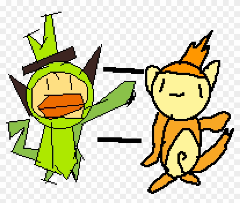 Grookey Is Alolan Chimchar - Cartoon Clipart #3483523