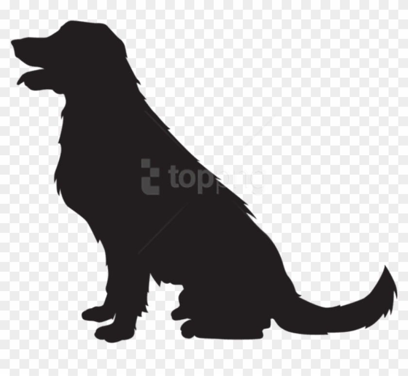 Free Png Dog Silhouette Png - Silhouette Dog Clipart Black And White Transparent Png