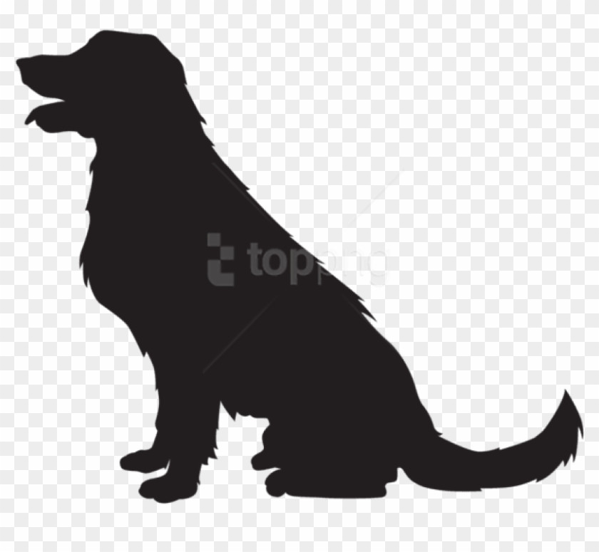 Free Png Dog Silhouette Png - Silhouette Dog Clipart Black And White Transparent Png #3483792