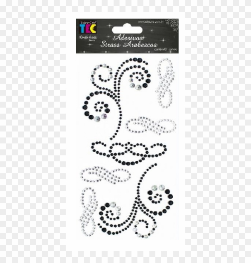 Arabescos Em Strass Adesivo Clipart