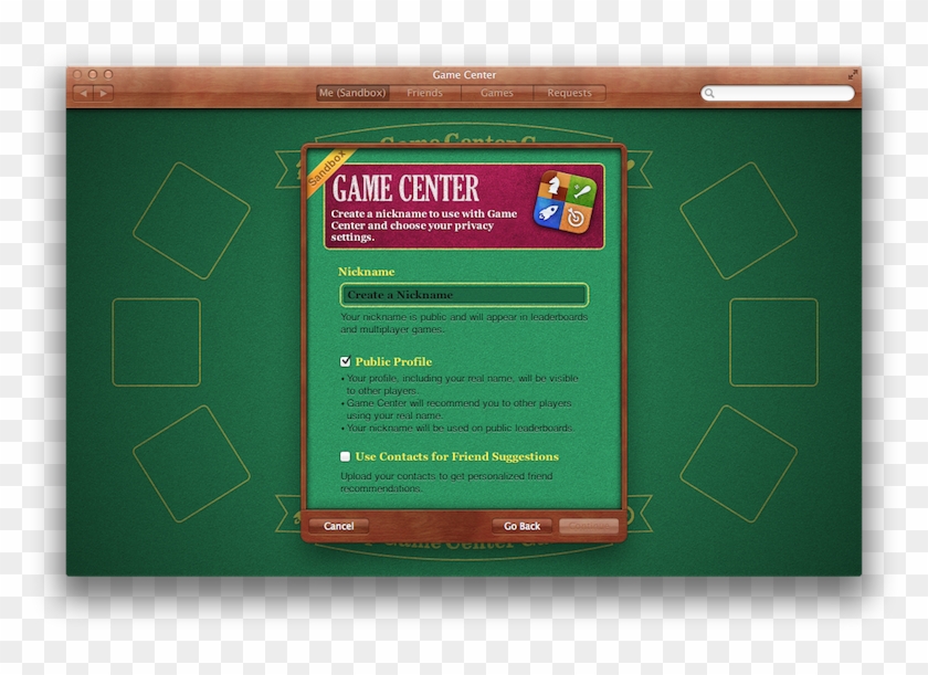 Once Logged In, Users Can View Their Gaming Social - Game Center Clipart #3484097