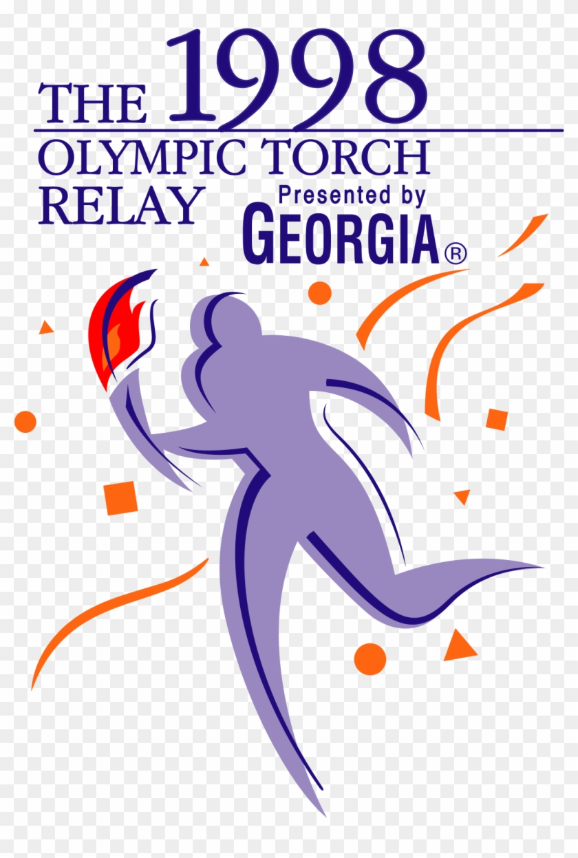 1998 Winter Olympics Torch Relay - Poster Clipart #3484183