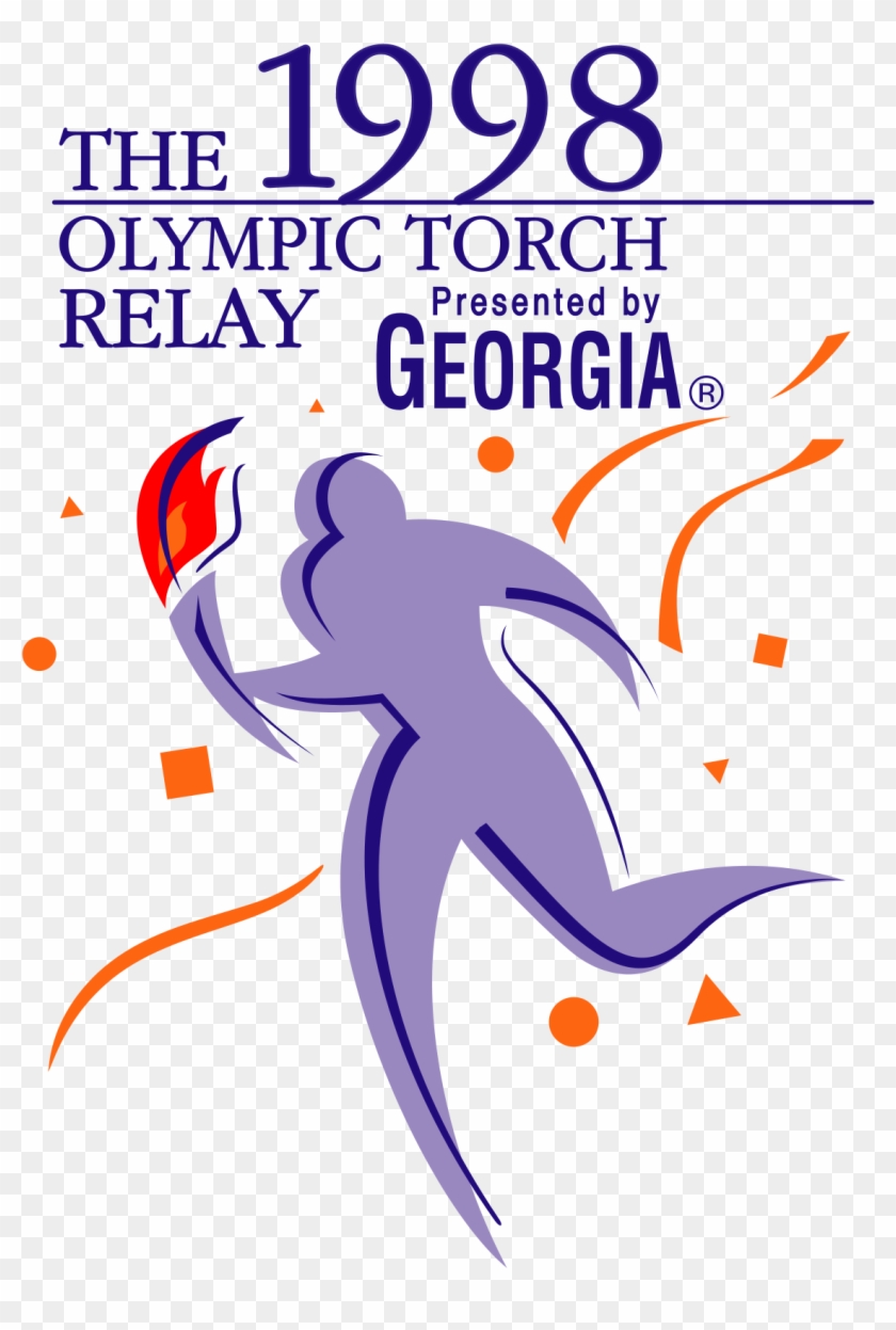 1998 Winter Olympics Torch Relay - Poster Clipart